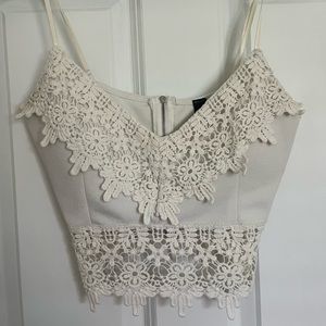 Windsor Lace Crop Top